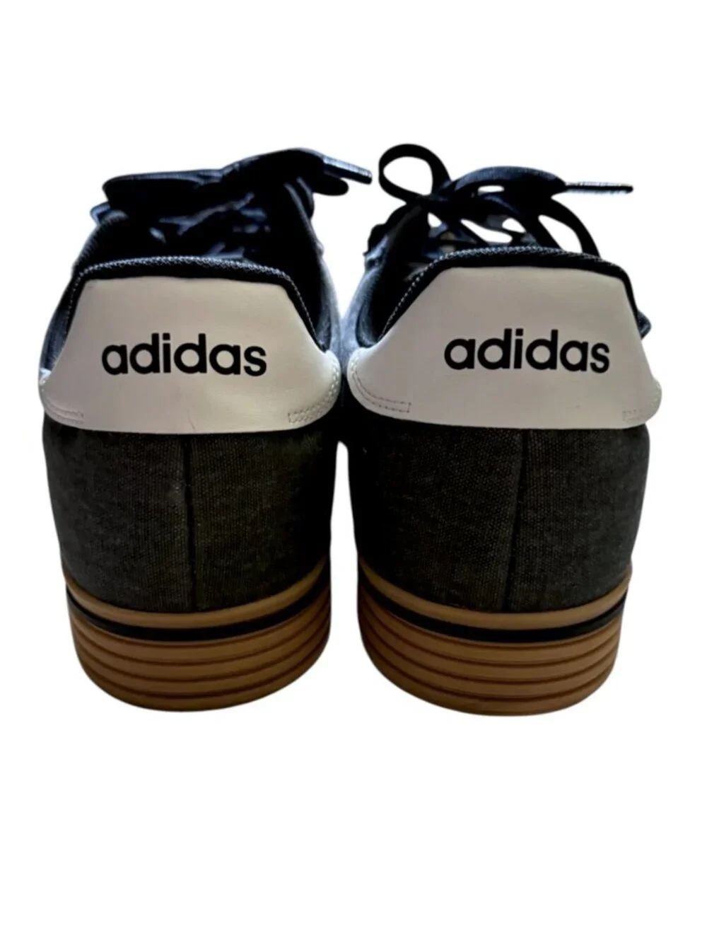 Adidas Daily 4.0 Gray Canvas Lace Up Sneakers Shoes Men's size 13
